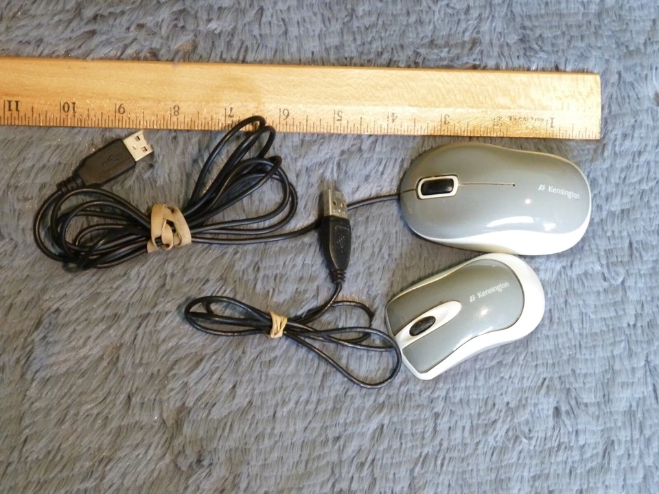 Lote 2 Mini Mouse Kensington Cableado USB PARA REPARACIÓN K72346 Foto 2 de 4