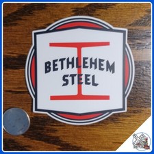 Bethlehem Steel laminated die-cut vinyl stick...