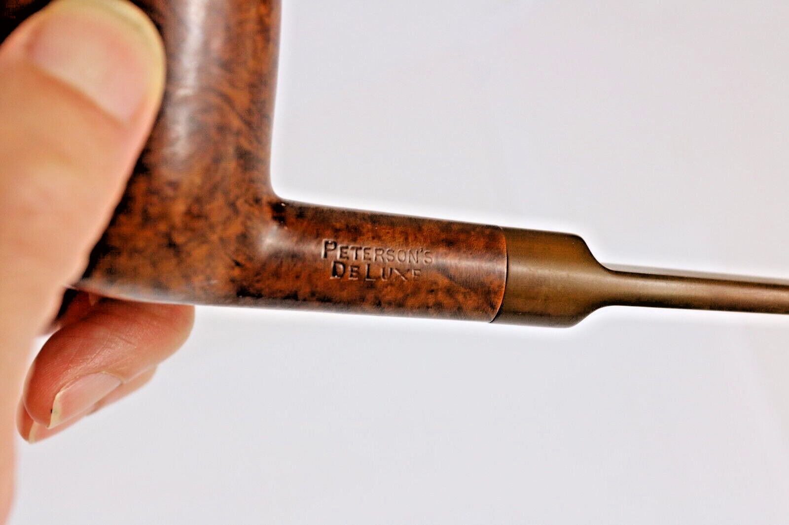 PETERSON'S DELUXE Smokers pipe #606S MADE IN THE REPUBLIC OF IRELAND Used