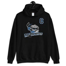 Mens Danbury Trashers Hockey Captain Black Unisex Hoodie