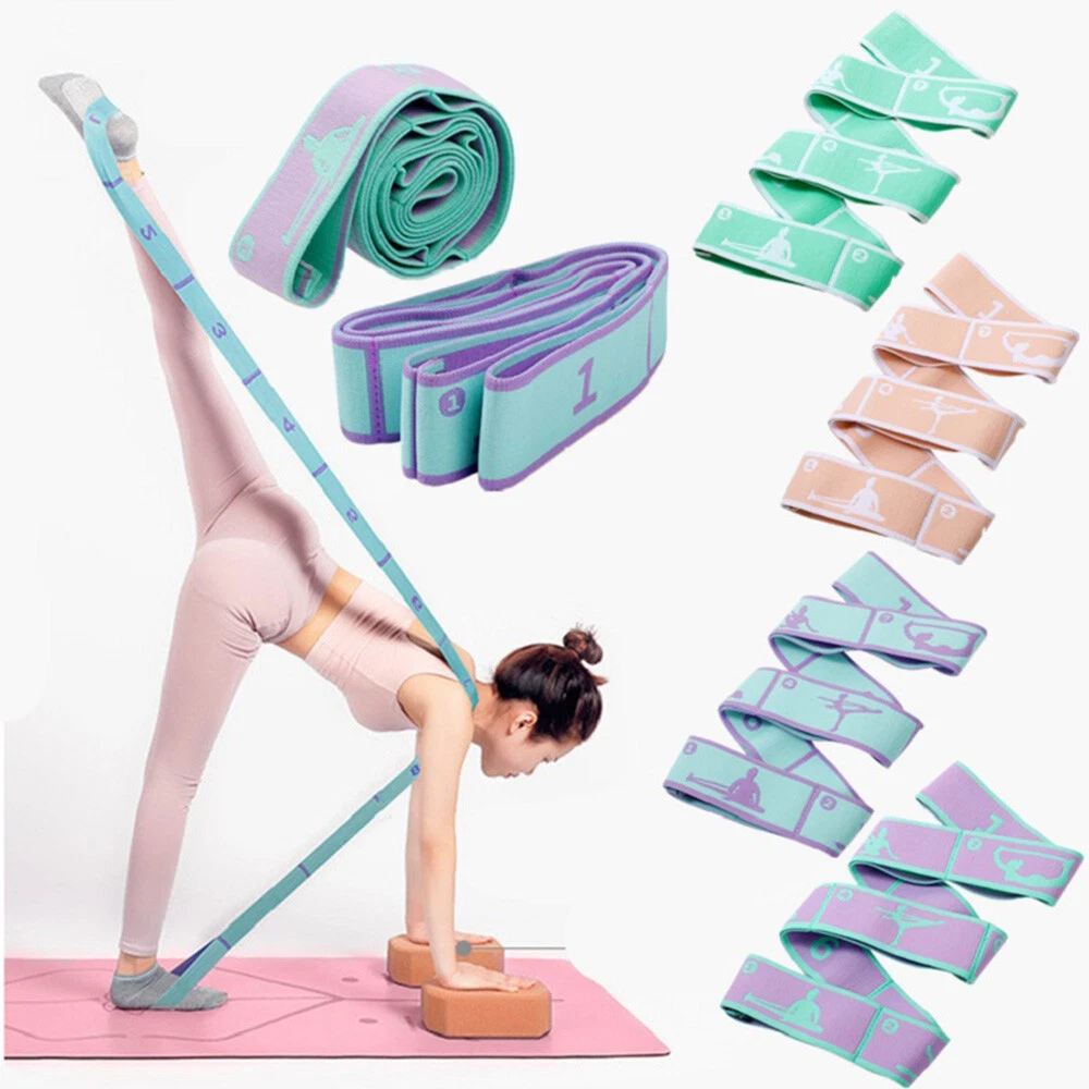 Yoga Belt Gymnastics Stretch Band Dance Ballet Sport Elastic Strap Resistance