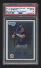 PSA 9 GARY SANCHEZ 2010 BOWMAN CHROME RC AUTOGRAPH SP  YANKEES STAR RARE PSA 9