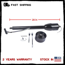 Black 28stainless Steel Tilt Steering Column Manual Floor Shift Nokey Wadapter Black 28stainless Steel Tilt Steering Column Manual Floor Shift Nokey Wadapter