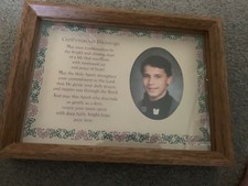 confirmation franed photo frame