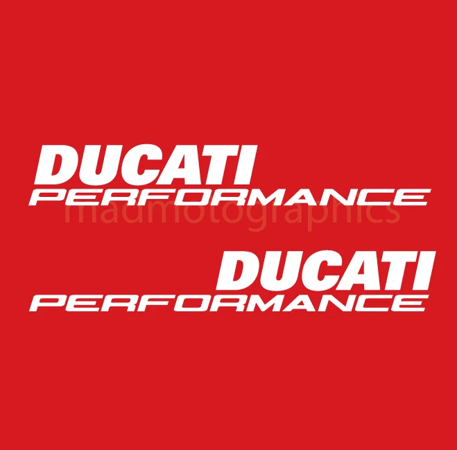 DUCATI PERFORMANCE side fairing vinyl stickers decals 899 1199 1299 Panigale S R - Image 2 of 3