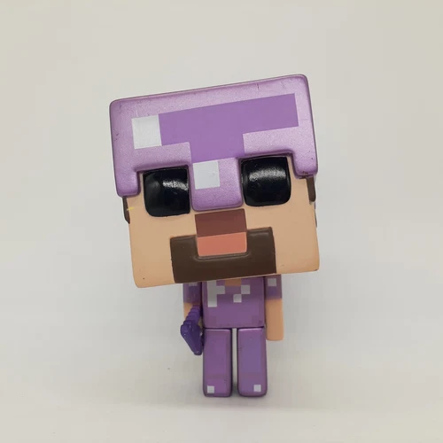 Funko POP #324 Steve in Enchanted Armor Minecraft purple loose 