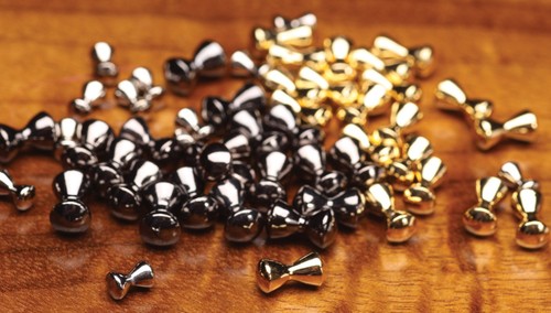 HARELINE BRASS Dumbell Eyes -- Non Toxic barbell eyes for Fly Tying - 第 1/1 張圖片