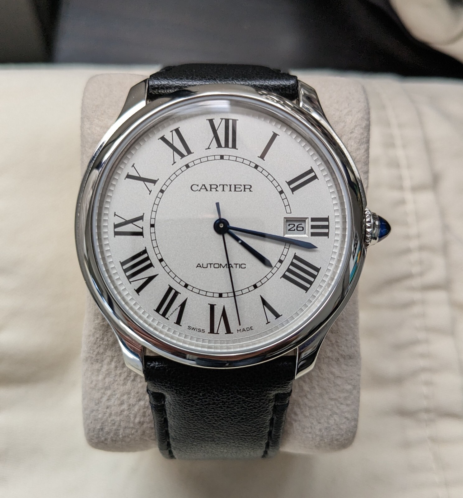 Cartier Ronde Must Men's 40mm Automatic Watch, One Owner, Full Set