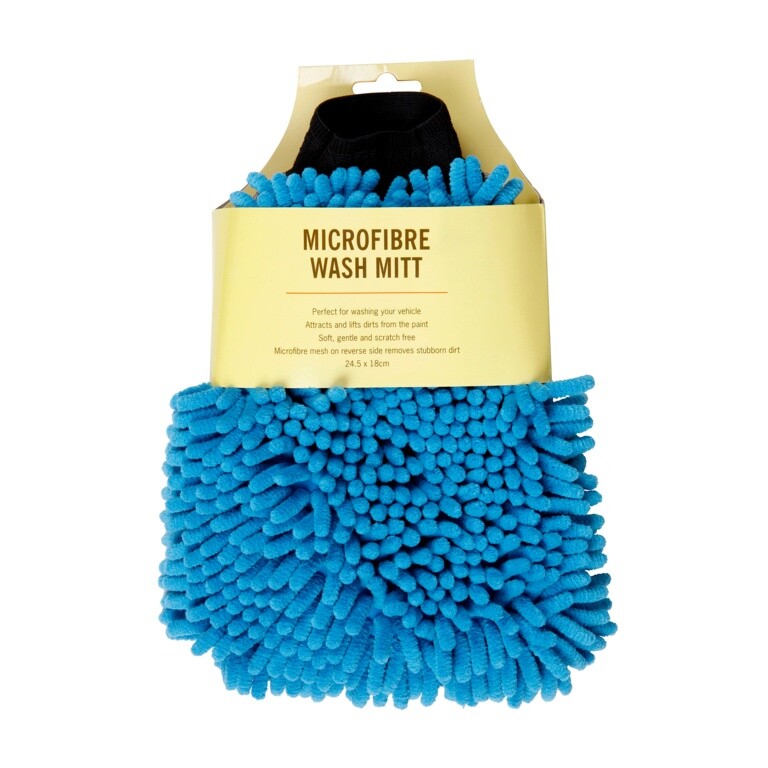 Groundsman Car Care Microfibre 2-in-1 Noodle Mitt Car Washing Cloth
