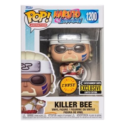Funko POP! Naruto Shippuden 1200 Killer Bee EE Earth Exclusive  w/ protector.