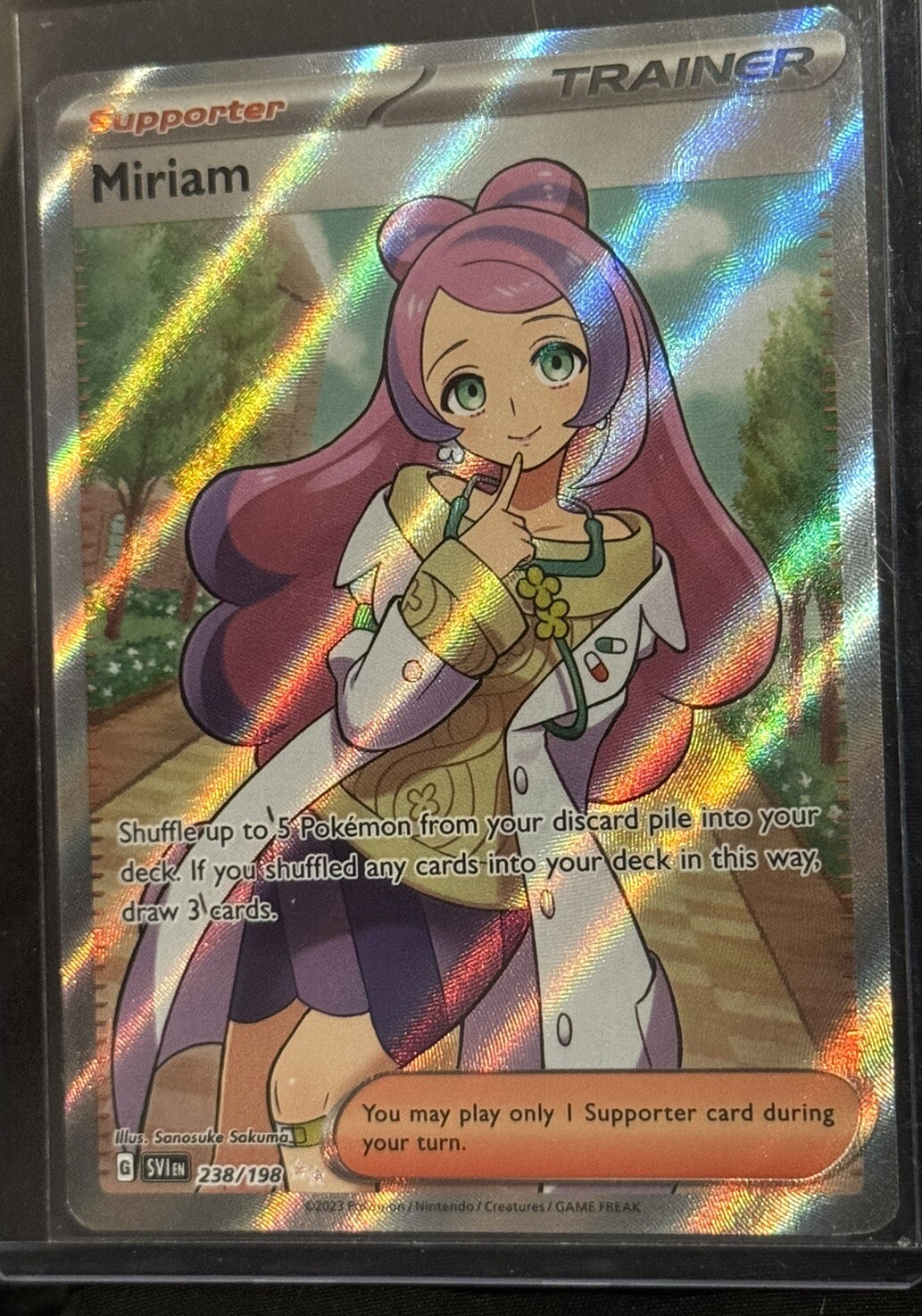 Pokemon TCG - Miriam - 238/198 - Ultra Rare (Full Art) - Scarlet & Violet - NM