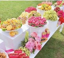 food display stands.Buffet Table Stand Boxes. Food Buffet Riser Boxes.set Of 5