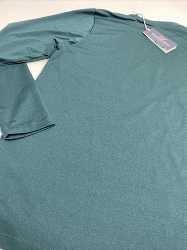 Vineyard Vines Performance Boys XL 18 Hunter Green Lacrosse Long Sleeve Shirt - Picture 9 of 10