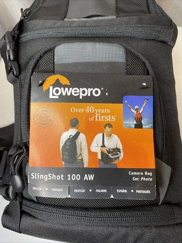 Lowepro SlingShot 100 AW All Weather Sling Camera Bag Black Gray Very Nice🔥 - Picture 2 of 8