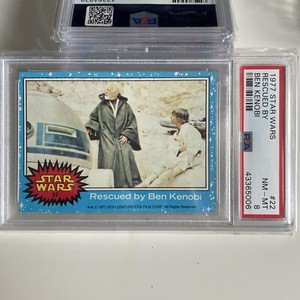 1977 Topps Star Wars #22 Rescued By Ben Kenobi PSA 8 NM-MT Christmas Gift 🎁