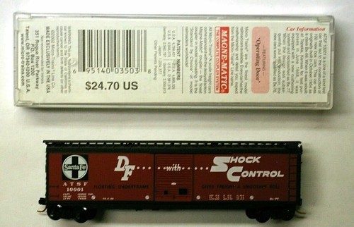 Micro trenes escala N 31340 ATSF ATCHISON TOPEKA & SANTA FE 50' vagón de carga #10001 | Zustand: New