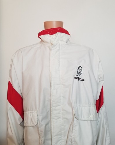 Gardner Denver Long Sleeve Zipper Jacket White Red K Products Large Made In USA - Picture 9 of 24