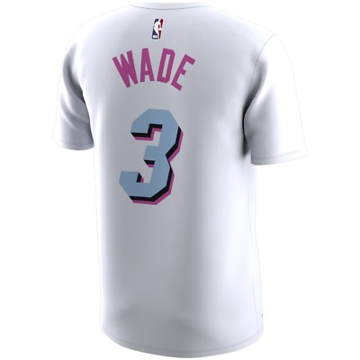 ウェア NBA Miami Heat Dwyane Wade game shirt Adidas Official NBA Dwayne Wade #3 Miami Heat Stitched