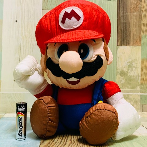 Banpresto 1996 Nintendo Characters Squeaky Hammer Plush Doll Mario & Luigi - Picture 10 of 12