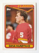 DANA MURZYN 1990-91 Topps Hockey #304 Calgary Flames