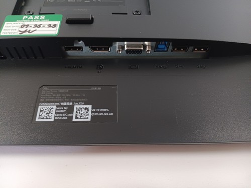 Dell P2419H 24" Monitor 1920x1080 HDMI VGA & DP Port (Tested, no cords or stand) - 第 5/6 張圖片