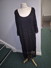 Lakeland Black Lace Dress JD Size 14 CHARITY SALE