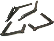 1940 1947 Ford Truck Hood Hinge Arm Support Bracket Spring Kit Black Coated