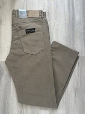 M&S MENS ITALIAN MOLESKIN TAUPE REGULAR FIT TROUSERS Waist 34” Leg 31” Bnwt