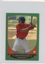 2013 Bowman Chrome Minis Green Refractor 53/75 Bryan Hudson #307 0o9