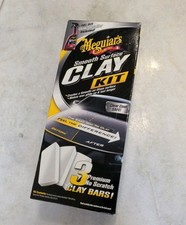 Meguiars 16oz Smooth Surface Clay Kit Auto Clay Bar For Car Detailing Removes