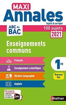 Annales ABC du Bac 2021 - Tout en un 1re : Français... | Buch | Zustand sehr gut
