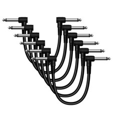 Professional 6 Pack of 6 Inch Guitar Patch Cable, Noise Free and Long-Lasting...