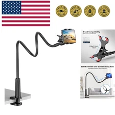 Gooseneck Cell Phone Holder, Universal 360 Flexible Phone Stand Lazy Bracket ...