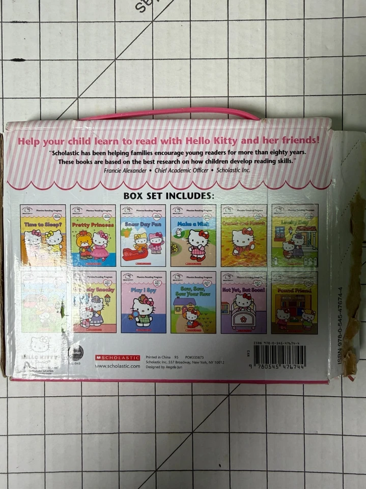 Hello Kitty Phonics Reading Program Set Scholastic 11/12 with Box Ships Fast - Image 3 of 4