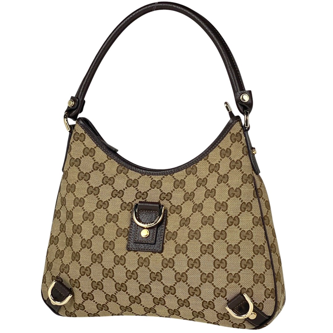 Gucci GG Monogram Shoulder Bag Preowned Womens Designer Handbag
