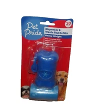 Pet Pride 30 Pack Heavy Weight Animal Dispenser & Waste Bag Refills