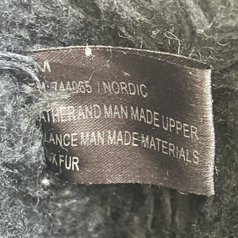 Botas de nieve KHOMBU nórdicas impermeables negras con cordones de piel sintética talla 10 SKU 753 Foto 3 de 4