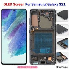 For Samsung Galaxy S21 5G G991 OLED Display Screen Digitizer Replacement Gray