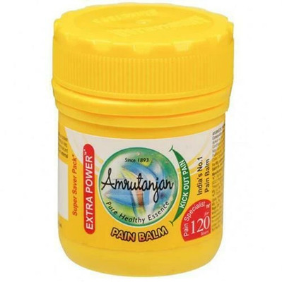Amrutanjan Pain Balm- Headache Migraine with Karpura and Gandhapura patra taila