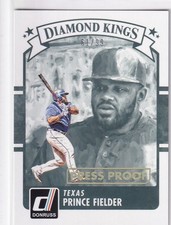 PRINCE FIELDER /99 DONRUSS GOLD PRESS PROOF PARALLEL BREWERS #28 2016 16 PANINI