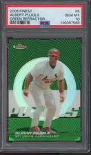 2005 Topps Finest Green Refractor #5 Albert Pujols /199 Gem Mint PSA 10
