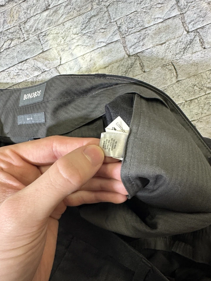 Bonobos 32x31 charcoal gray Vitale Barberis Canonico wool & cashmere dress pants - Image 4 of 4