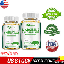 L-Arginine L-Citrulline 3000mg Extra Strength Nitric Oxide  Circulation Boost