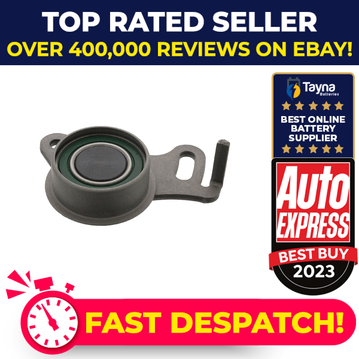 Timing Belt Tensioner fits MITSUBISHI PAJERO Mk2, Mk3 2.5D 1991 on MD050125 Febi