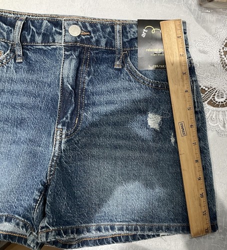 Art Class High Rise Relaxed Jean Shorts Girl's Size L (10/12) Adjustable Waist - Picture 8 of 8