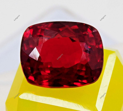 12.90 Ct Natural Certified Ruby Blood Red Cushion Cut Unheated Loose Gemstone
