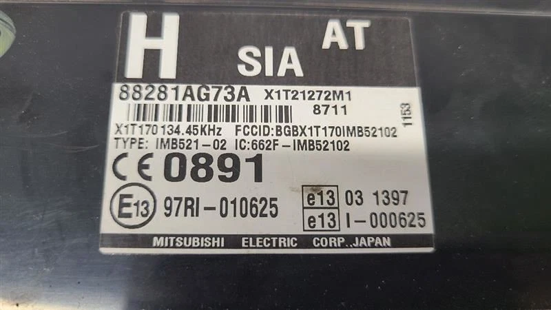 Subaru Legacy 2008 2009 bloqueo antirrobo control integrado módulo automático Foto 2 de 4