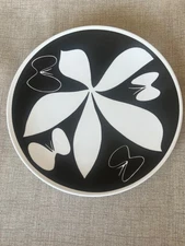 Vintage Vera for Mikasa silhouette plate Japan F7701 Butterfly Flutters