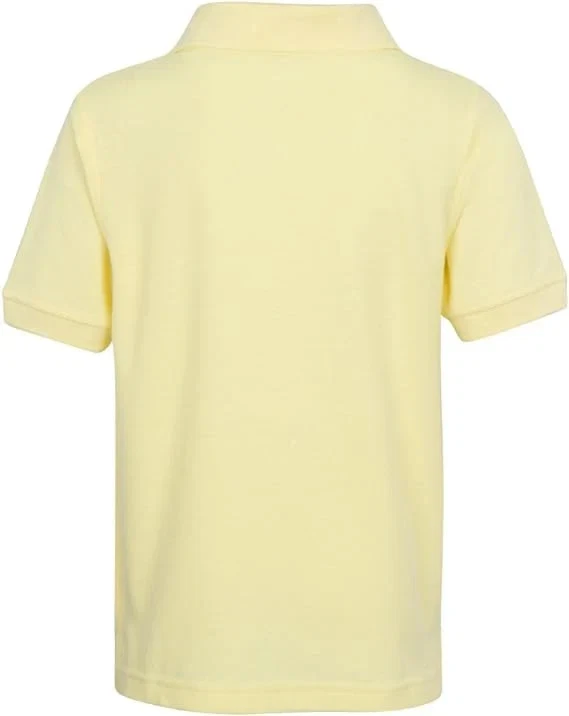Универсальная школьная форма для мальчиков школьная форма - желтые рубашки-поло размеры от 4 до 18 - Изображение 2 из 4