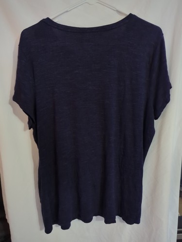 Blusa azul para mujer Apt 9 Essentials XL manga corta - Imagen 5 de 5